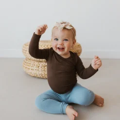 Kyte Baby Ribbed Leggings in Slate New