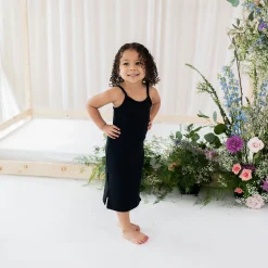 Kyte Baby Ribbed Toddler Cami Dress in Midnight Clearance