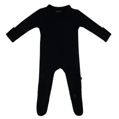 Kyte Baby Ribbed Zipper Footie in Midnight