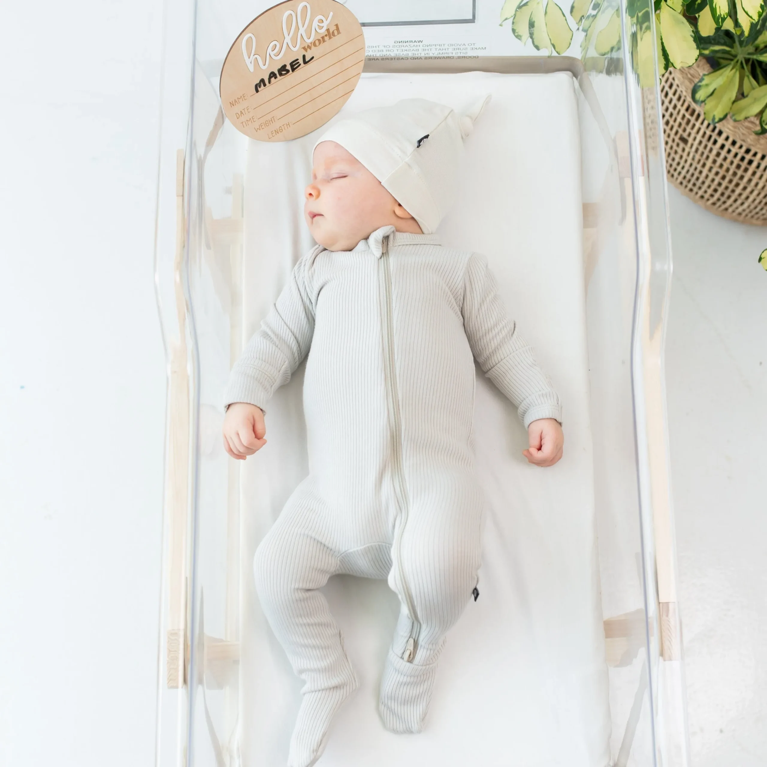 Kyte Baby Ribbed Zipper Footie in Oat Sale
