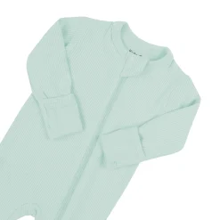 Kyte Baby Ribbed Zipper Footie in Sage Best