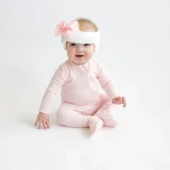 Kyte Baby Ribbed Zipper Footie in Sakura