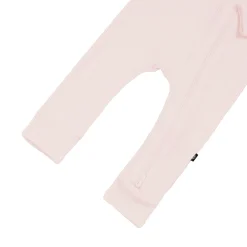 Kyte Baby Ribbed Zipper Romper in Blush New