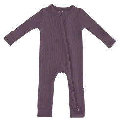 Kyte Baby Ribbed Zipper Romper in Currant Online