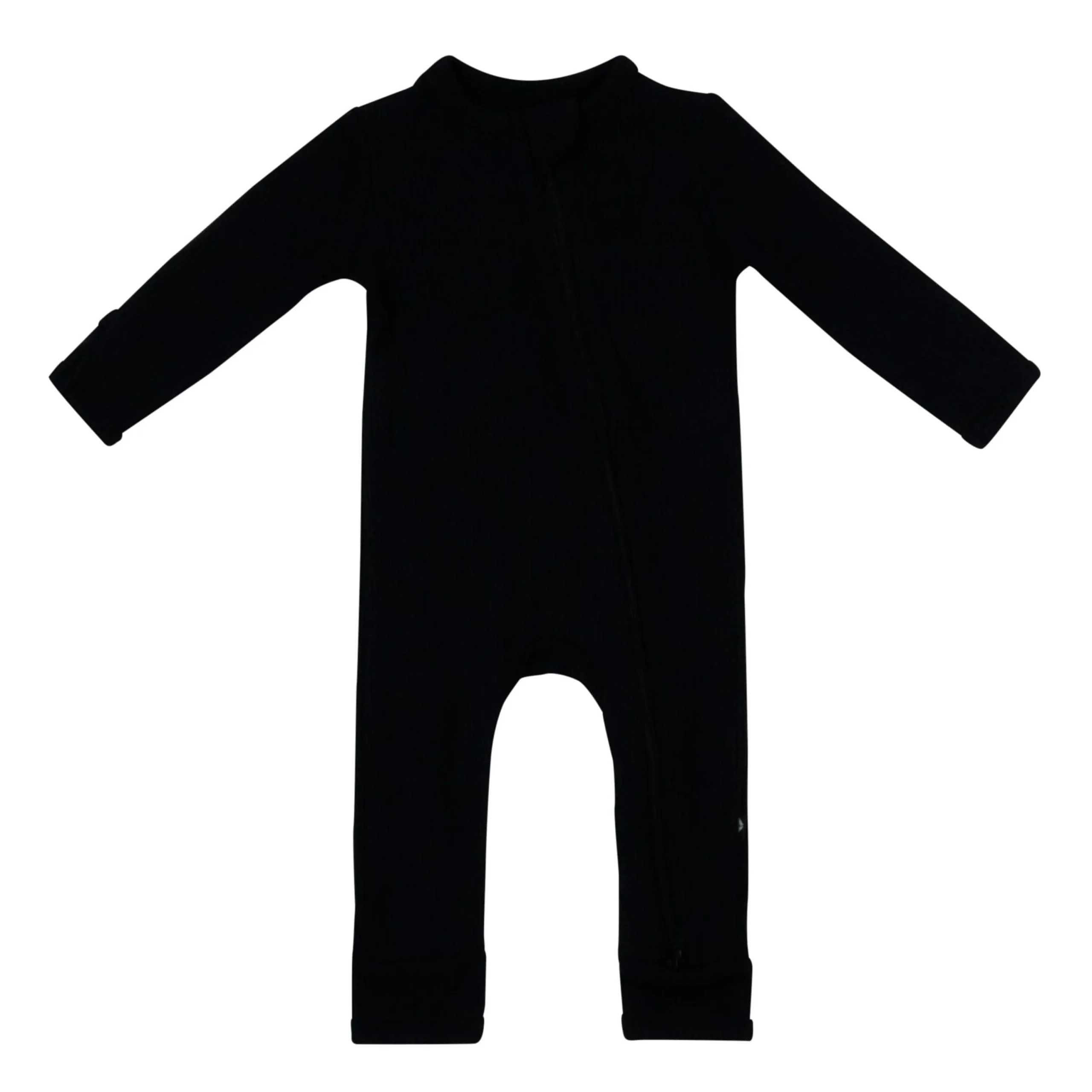 Kyte Baby Ribbed Zipper Romper in Midnight Online
