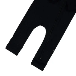 Kyte Baby Ribbed Zipper Romper in Midnight Online