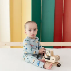 Kyte Baby Romper in Construction Best