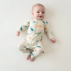 Kyte Baby Romper in Ecru Roar Outlet