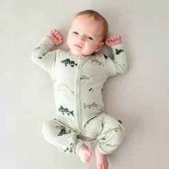 Kyte Baby Romper in Fishing Hot