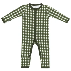 Kyte Baby Romper in Gingham Fir New