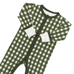 Kyte Baby Romper in Gingham Fir New