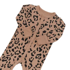 Kyte Baby Romper in Latte Leopard Outlet