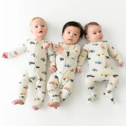 Kyte Baby Romper in Vintage Truck New