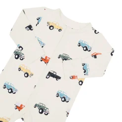 Kyte Baby Romper in Vintage Truck New