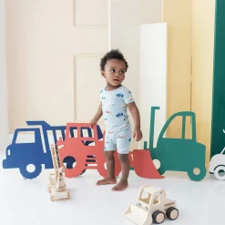 Kyte Baby Short Sleeve Pajamas in Construction