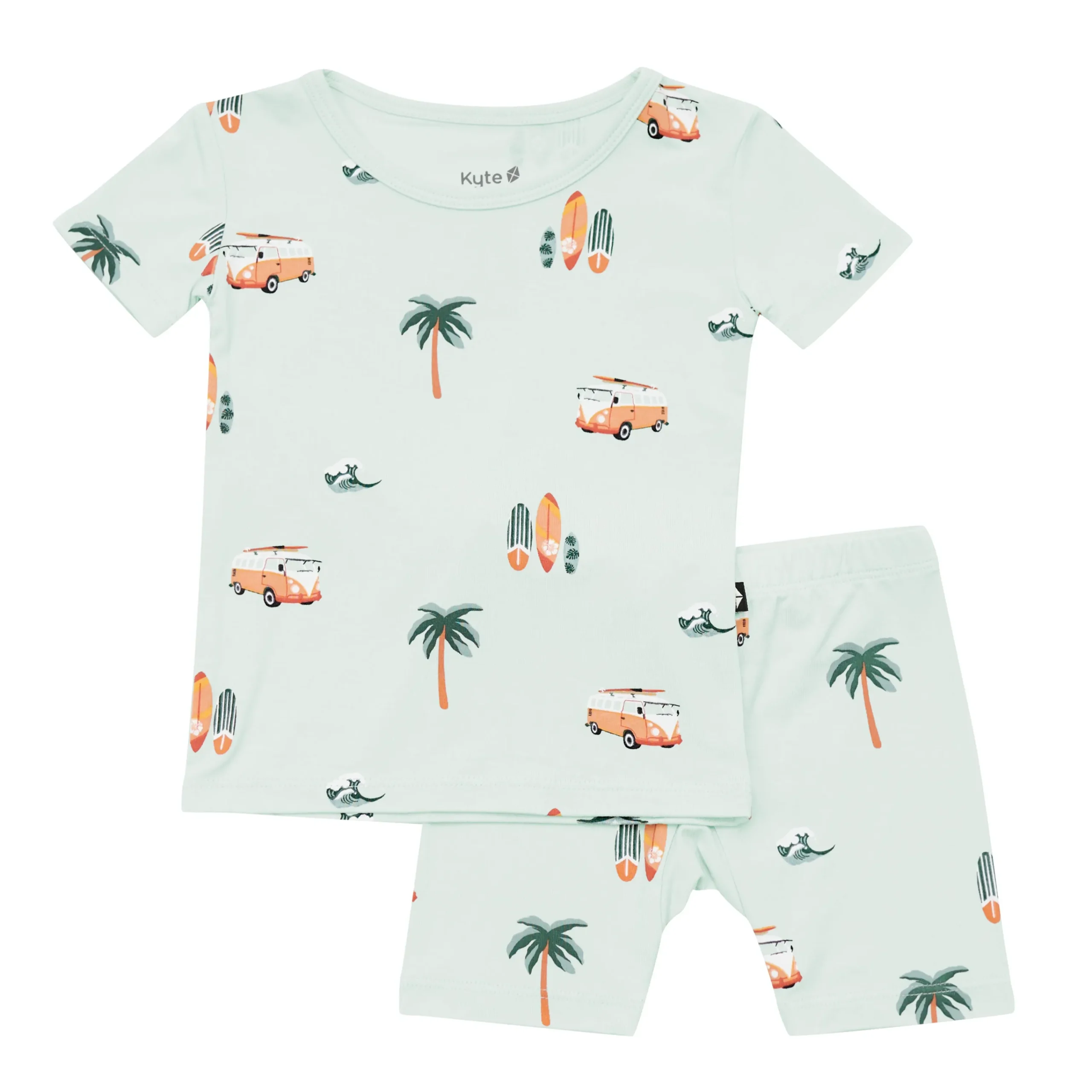 Kyte Baby Short Sleeve Pajamas in Dew Surf Clearance