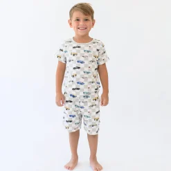 Kyte Baby Short Sleeve Pajamas in Fast and Fierce Hot