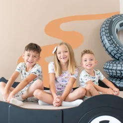 Kyte Baby Short Sleeve Pajamas in Fast and Fierce Hot