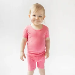 Kyte Baby Short Sleeve Pajamas in Guava Discount