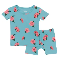 Kyte Baby Short Sleeve Pajamas in Hibiscus Best