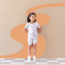 Kyte Baby Short Sleeve Pajamas in Sparkles and Speed Online