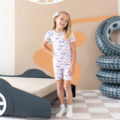 Kyte Baby Short Sleeve Pajamas in Sparkles and Speed Online