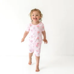 Kyte Baby Short Sleeve Pajamas in Sakura Peony Discount