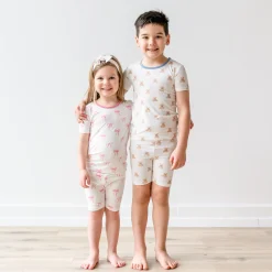Kyte Baby Short Sleeve Pajamas in Teddy Bear Outlet