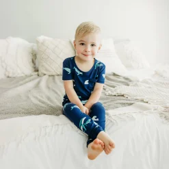 Kyte Baby Short Sleeve with Pants Pajamas in Humpback New