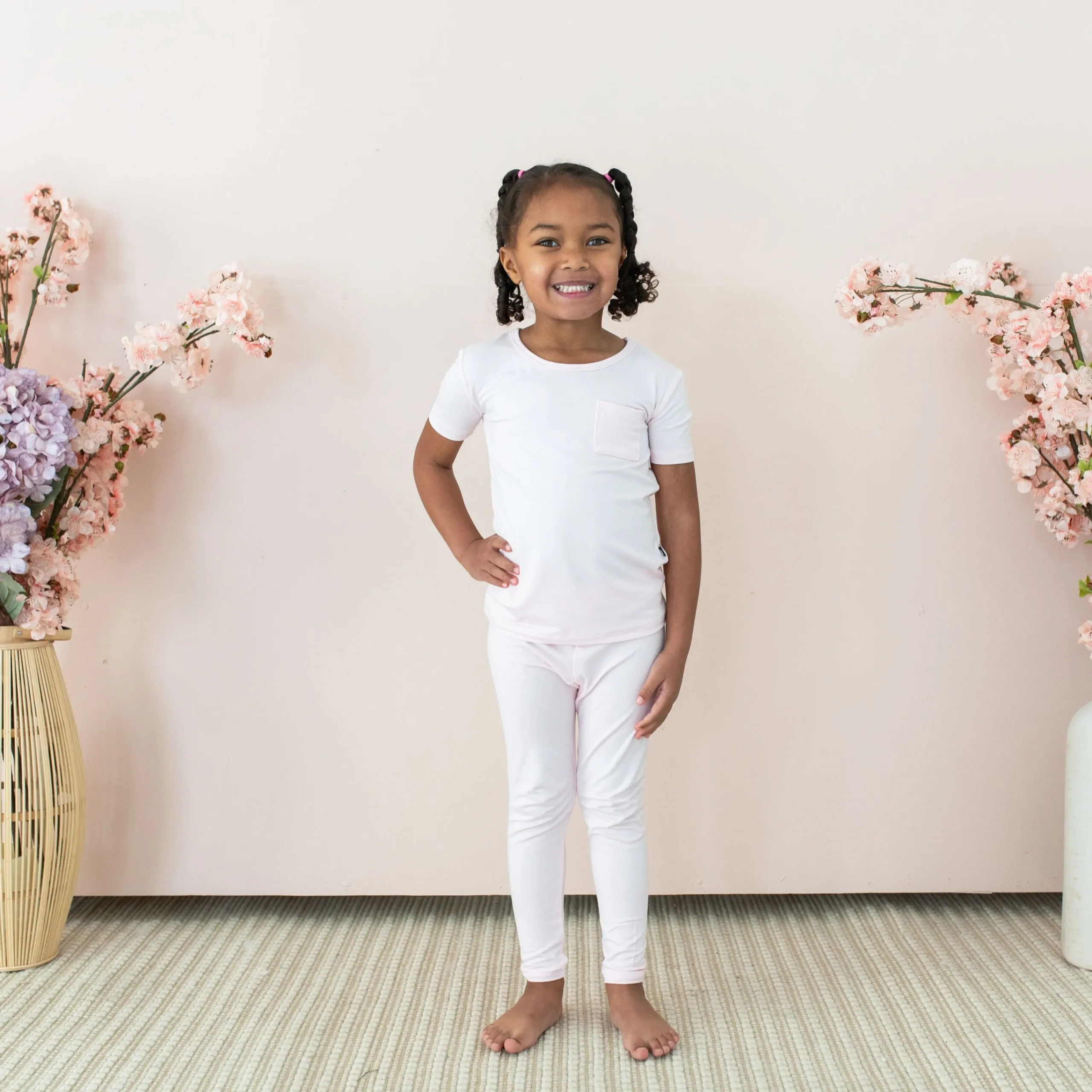 Kyte Baby Short Sleeve with Pants Pajamas in Sakura Discount