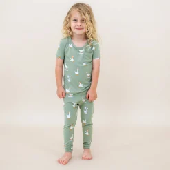 Kyte Baby Short Sleeve with Pants Pajamas in Silly Goose Discount