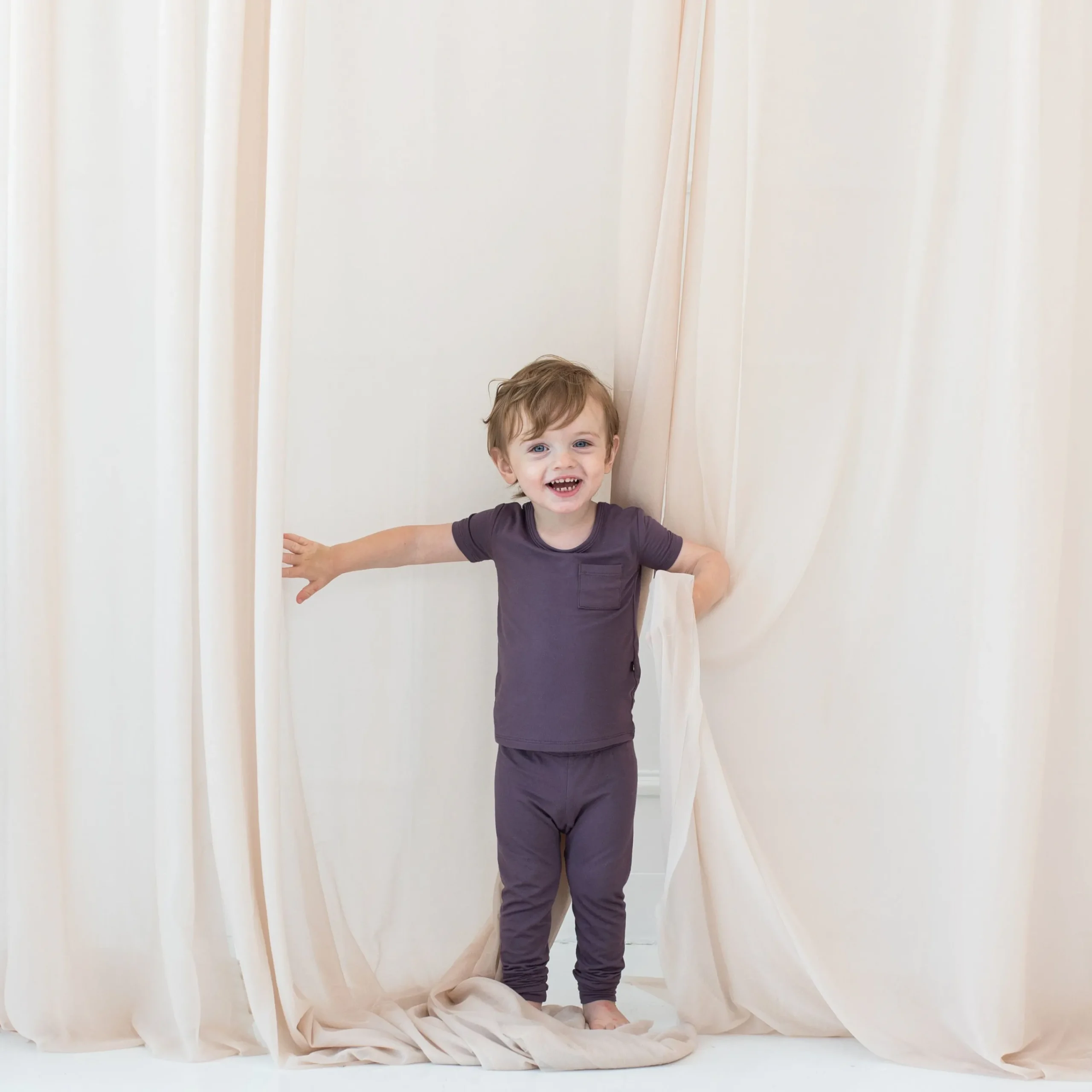 Kyte Baby Short Sleeve with Pants Pajamas in Currant Sale