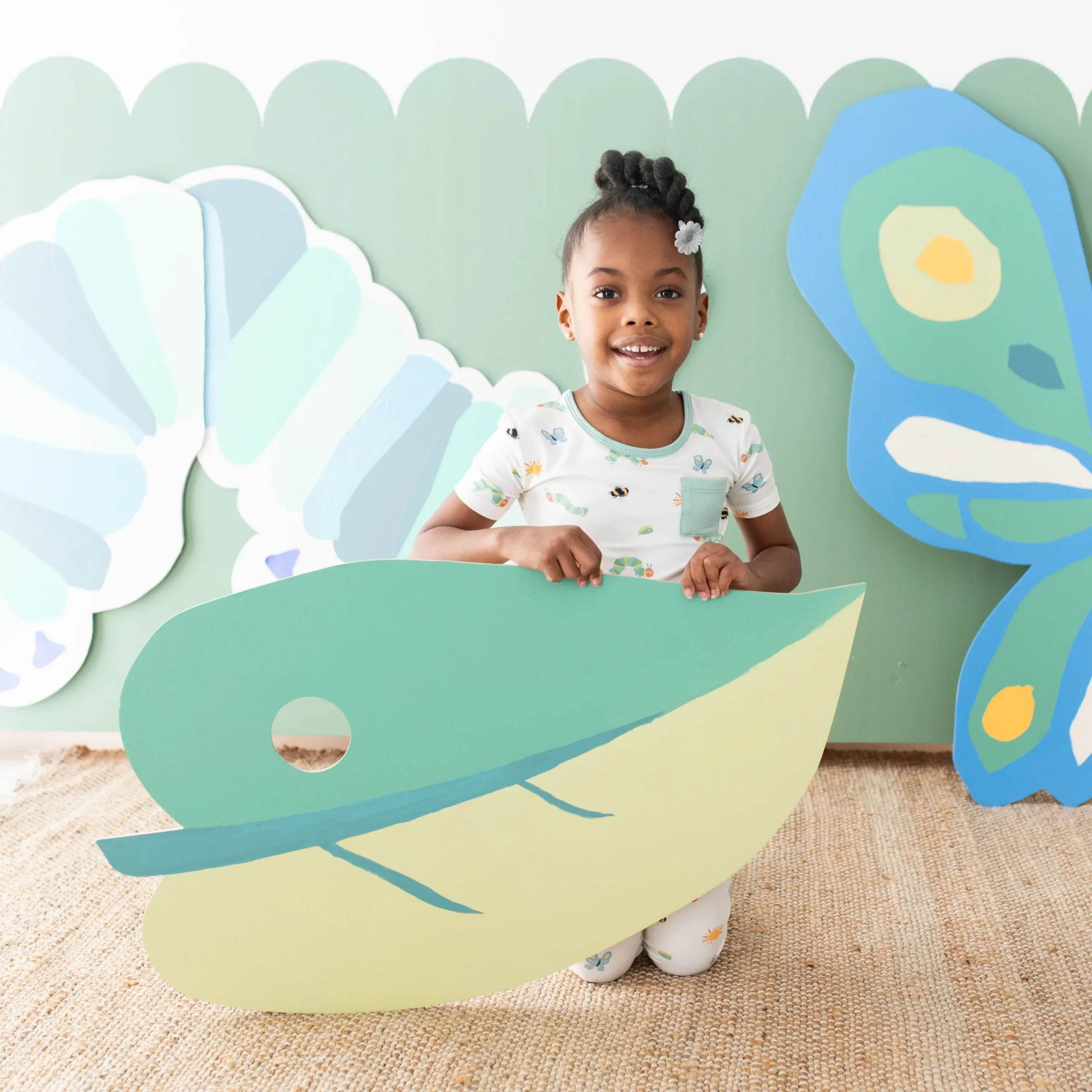 Kyte Baby Short Sleeve with Pants Pajamas in The Very Hungry Caterpillar™ and Friends Sale