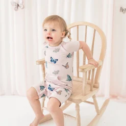 Kyte Baby Shortall in Blush Butterfly Sale