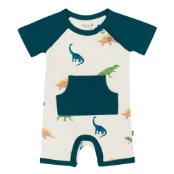 Kyte Baby Shortall in Ecru Roar Hot