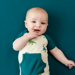 Kyte Baby Shortall in Ecru Roar Hot