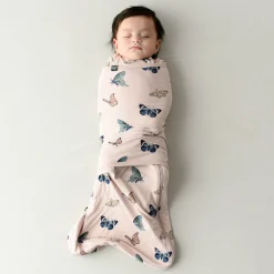 Kyte Baby Sleep Bag Swaddler in Blush Butterfly 0.5 Clearance