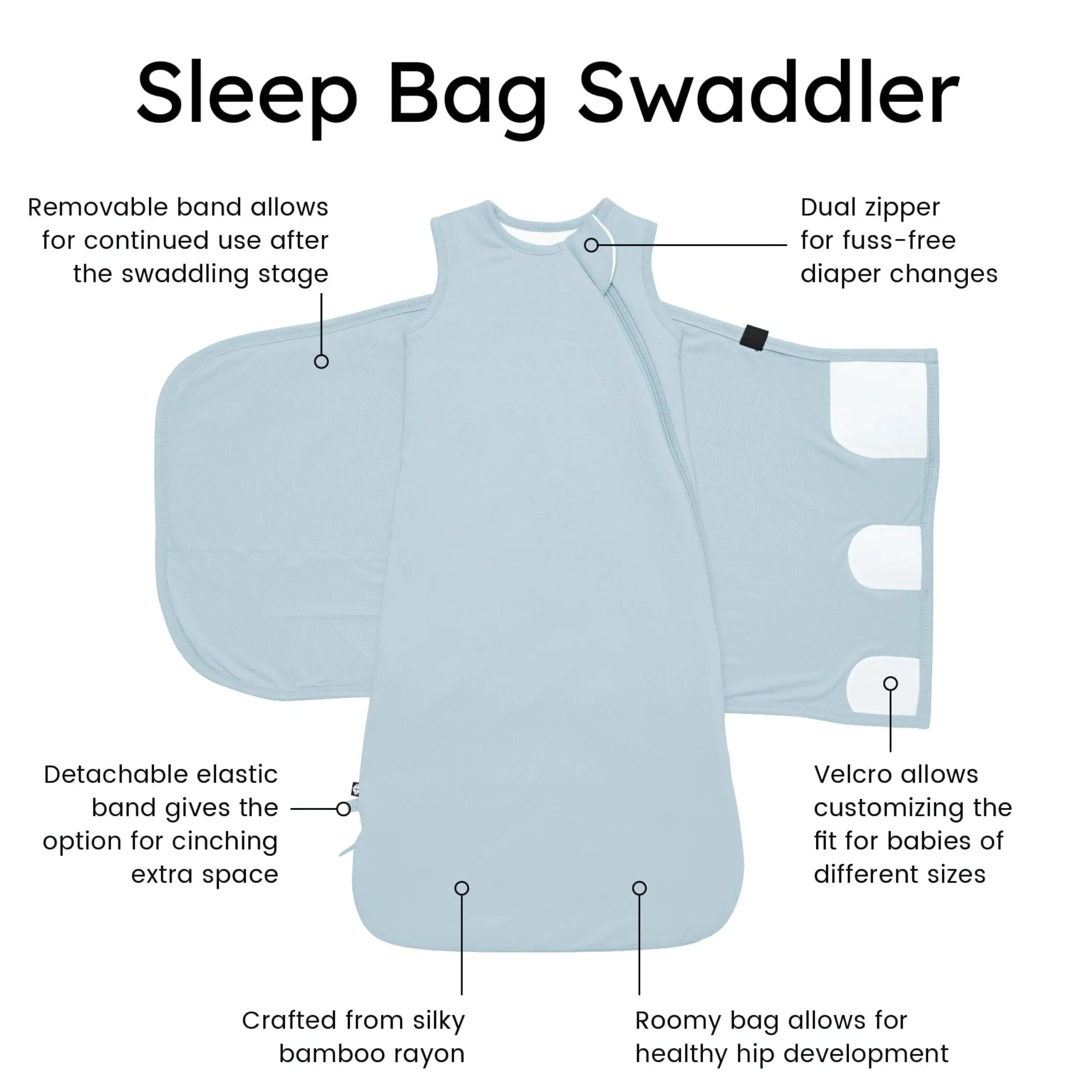 Kyte Baby Sleep Bag Swaddler in 1.0 Fog Online