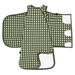 Kyte Baby Sleep Bag Swaddler in 1.0 Gingham Fir Best