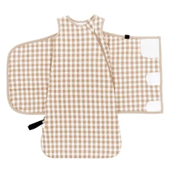 Kyte Baby Sleep Bag Swaddler in 1.0 Gingham Bisque Outlet