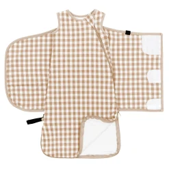 Kyte Baby Sleep Bag Swaddler in 1.0 Gingham Bisque Outlet