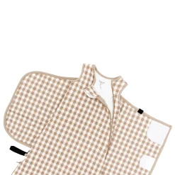 Kyte Baby Sleep Bag Swaddler in 1.0 Gingham Bisque Outlet