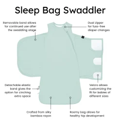 Kyte Baby Sleep Bag Swaddler in 1.0 Sage New