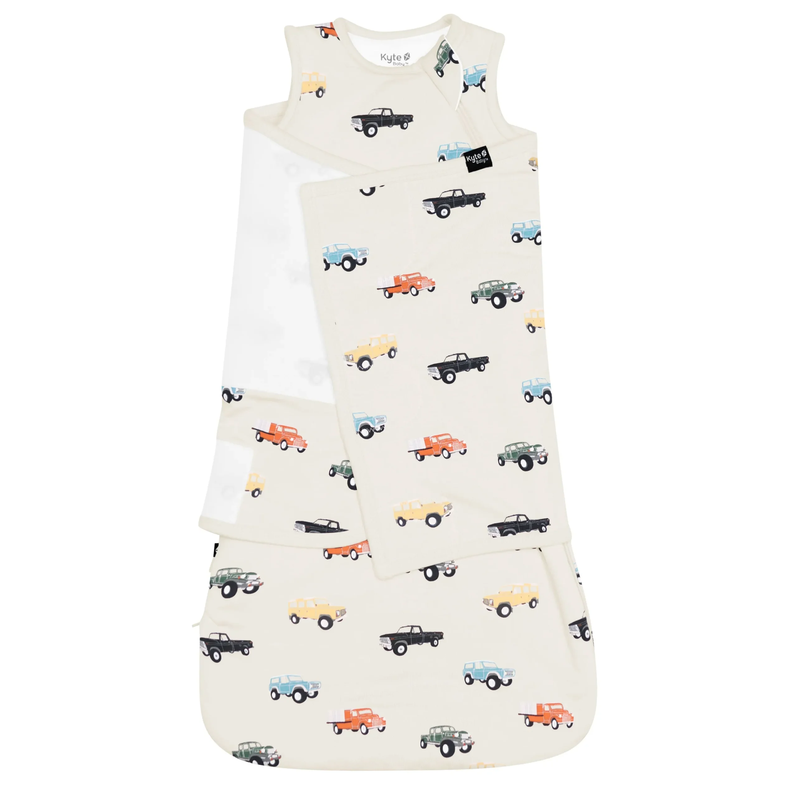 Kyte Baby Sleep Bag Swaddler in 1.0 Vintage Truck Hot