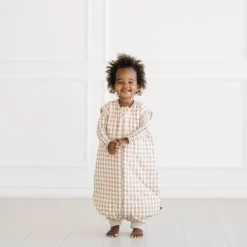 Kyte Baby Sleep Bag Walker in 2.5 Gingham Bisque Discount