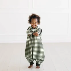 Kyte Baby Sleep Bag Walker in 2.5 Gingham Fir Hot