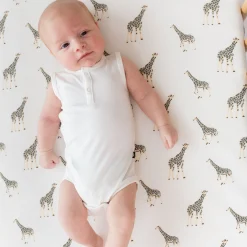 Kyte Baby Sleeveless Bodysuit in Cloud Best