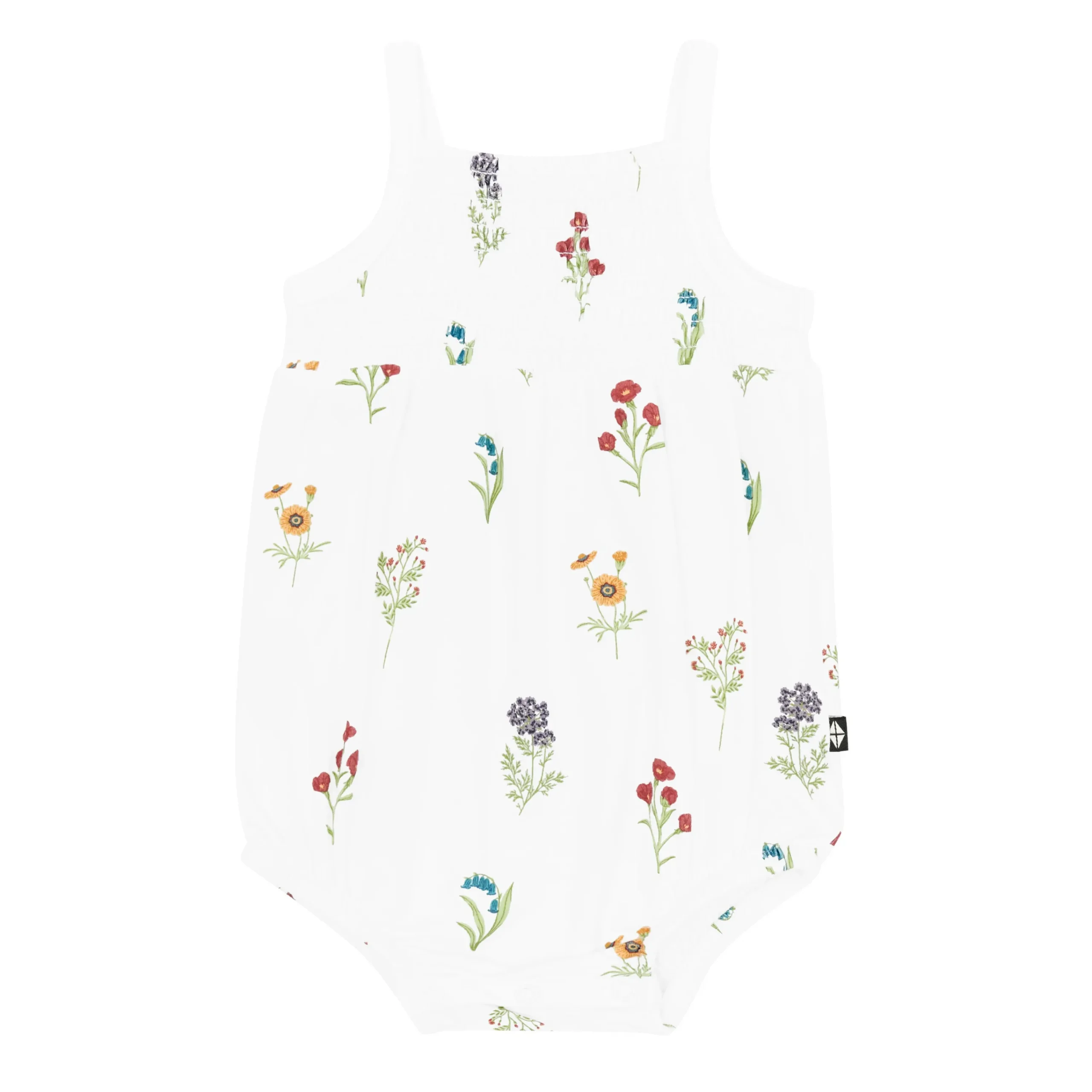 Kyte Baby Smocked Bubble Romper in Wildflower Discount