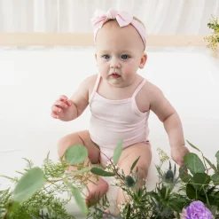 Kyte Baby Spaghetti Strap Leotard in Sakura Best