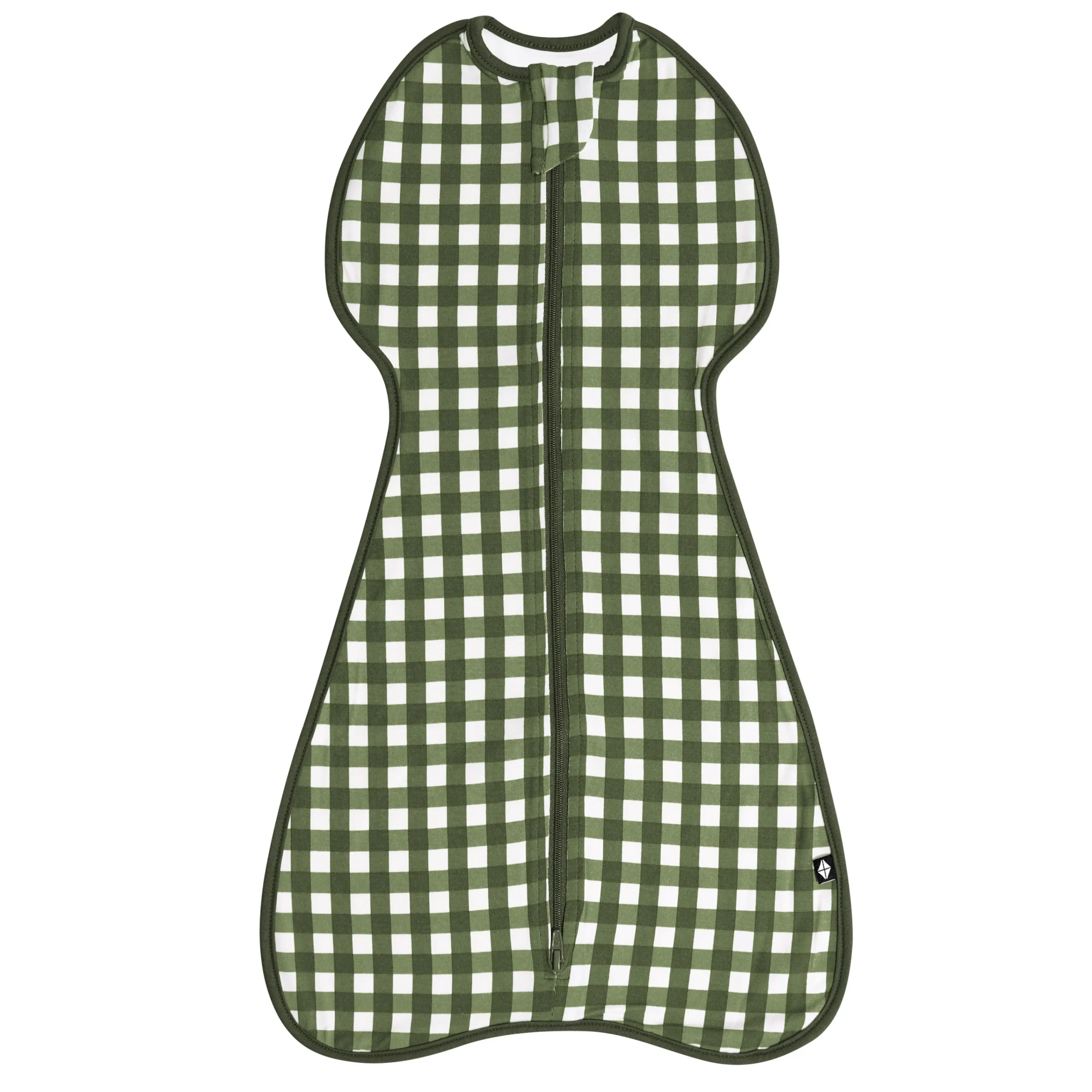 Kyte Baby Swaddle Bag in 0.5 Gingham Fir Clearance